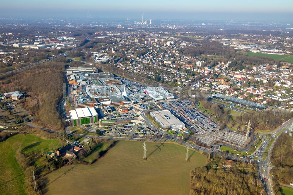 Luftaufnahme Bochum - Einkaufs- Zentrum Ruhr Park im Ortsteil Harpen in Bochum im Bundesland Nordrhein-Westfalen, Deutschland