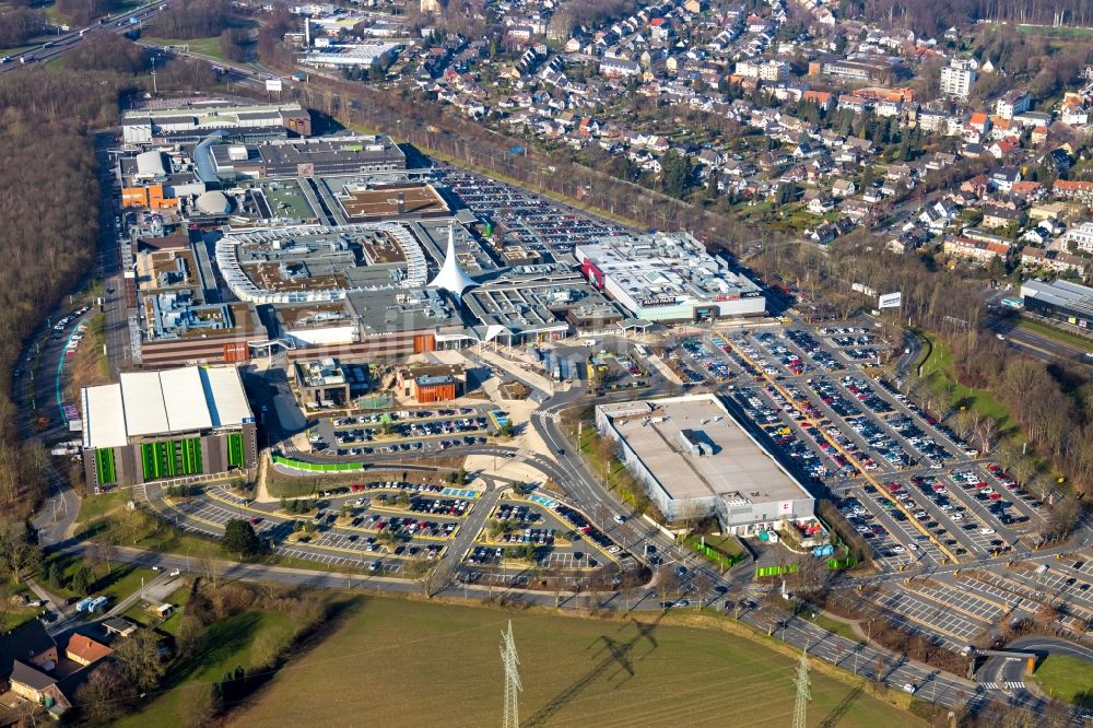 Bochum von oben - Einkaufs- Zentrum Ruhr Park im Ortsteil Harpen in Bochum im Bundesland Nordrhein-Westfalen, Deutschland