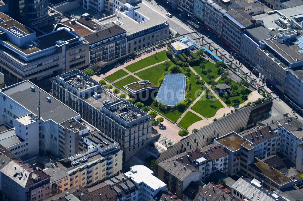 Luftbild Pforzheim - Einkaufs- Zentrum Schlössle- Galerie an der Kiehnlestraße in Pforzheim im Bundesland Baden-Württemberg, Deutschland