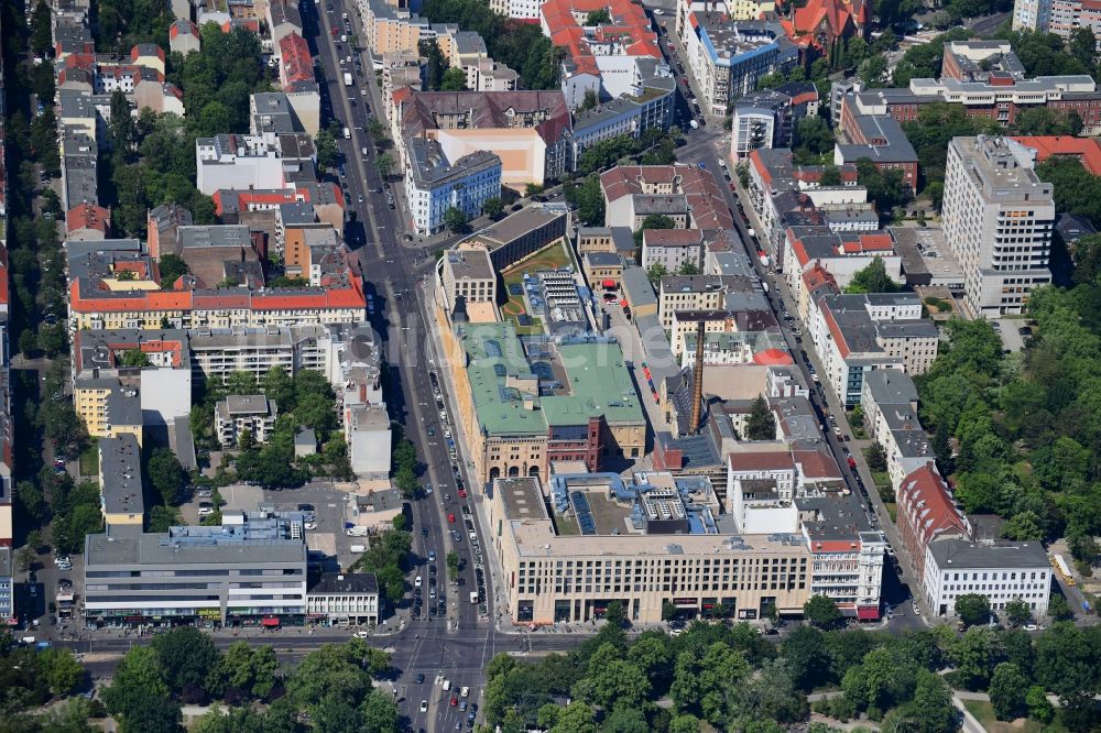 Luftaufnahme Berlin - Einkaufs- Zentrum Schultheiss Quartier im Ortsteil Moabit in Berlin, Deutschland