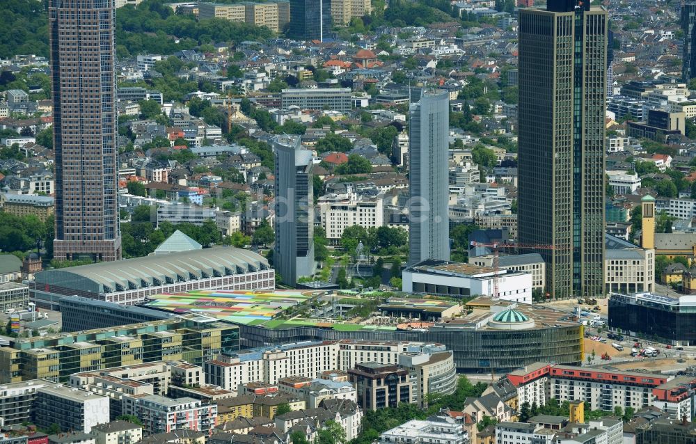 Luftaufnahme Frankfurt am Main - Einkaufs- Zentrum Skyline Plaza im Ortsteil Gallus in Frankfurt am Main im Bundesland Hessen, Deutschland