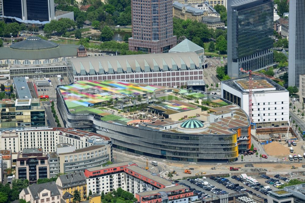 Luftaufnahme Frankfurt am Main - Einkaufs- Zentrum Skyline Plaza im Ortsteil Gallus in Frankfurt am Main im Bundesland Hessen, Deutschland