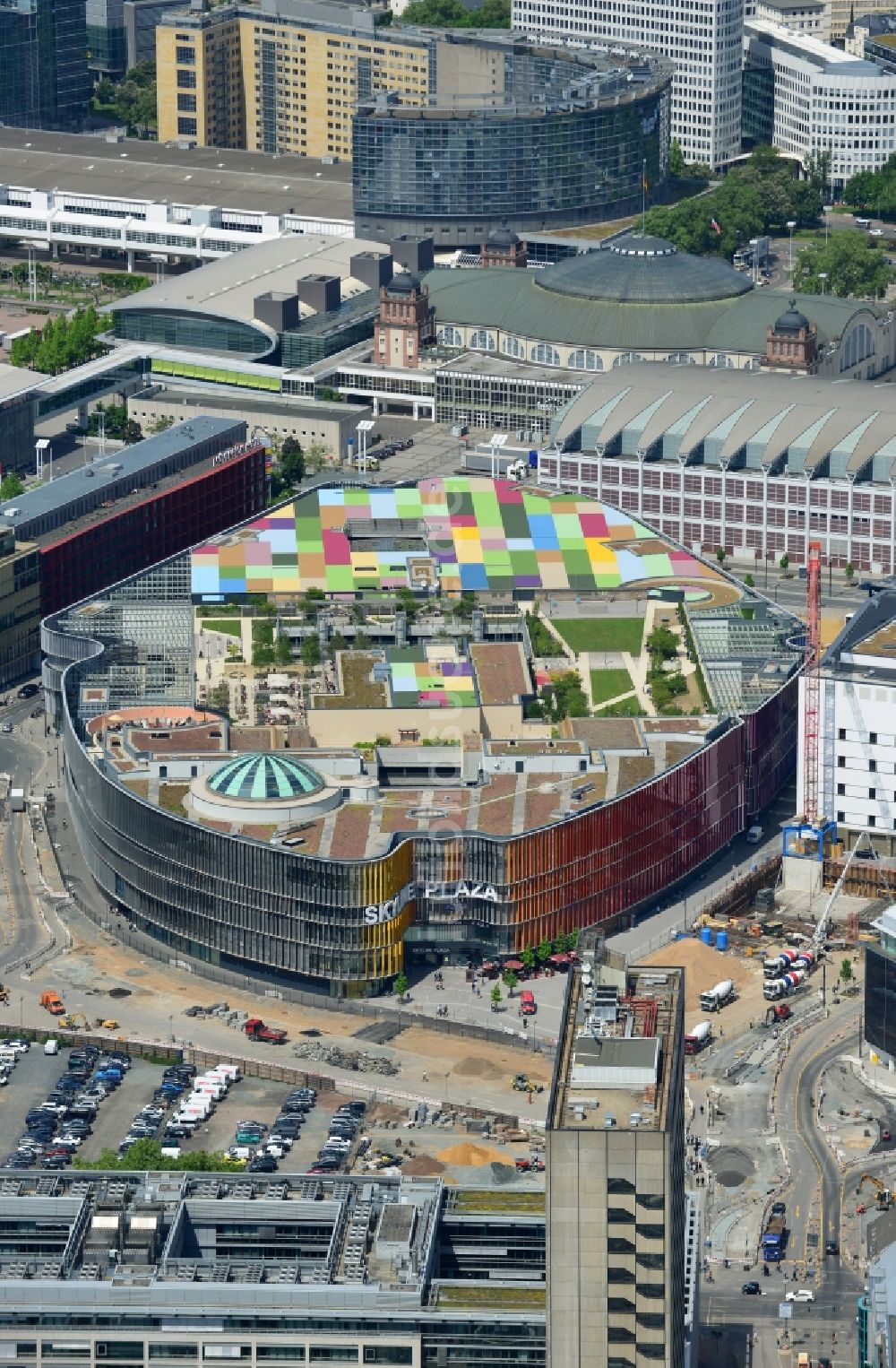 Luftbild Frankfurt am Main - Einkaufs- Zentrum Skyline Plaza im Ortsteil Gallus in Frankfurt am Main im Bundesland Hessen, Deutschland