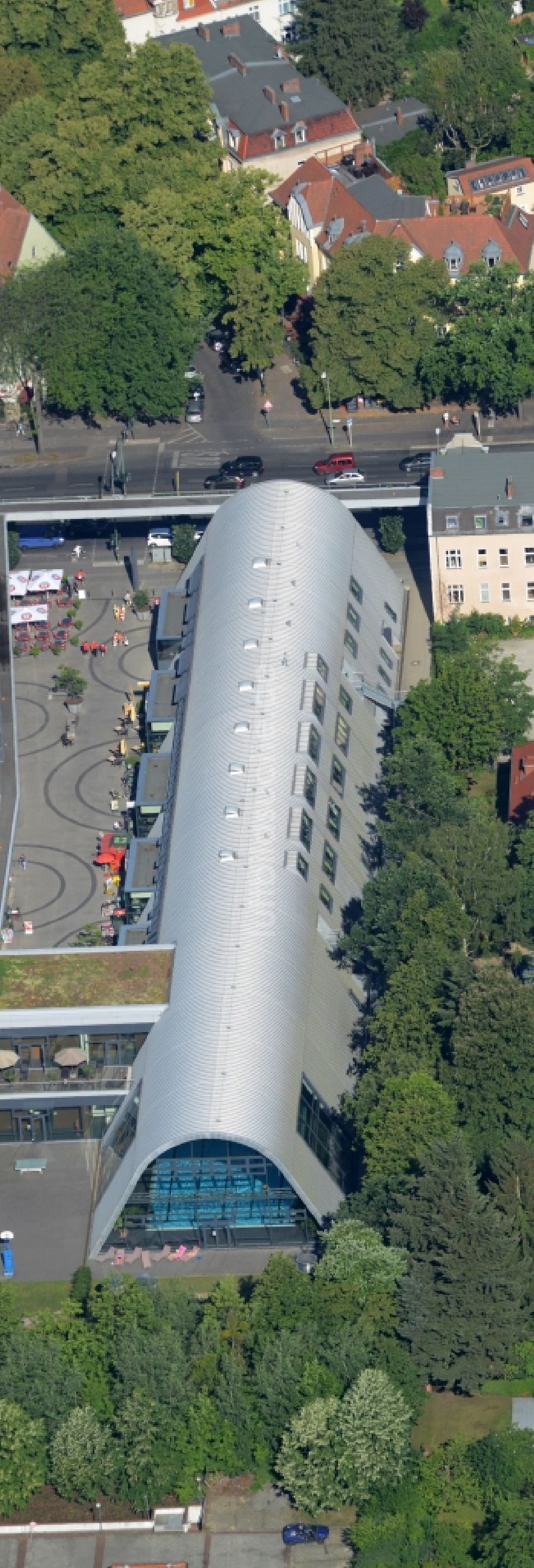 Luftbild Berlin - Einkaufs- Zentrum Zehlendorfer Welle im Ortsteil Zehlendorf in Berlin, Deutschland