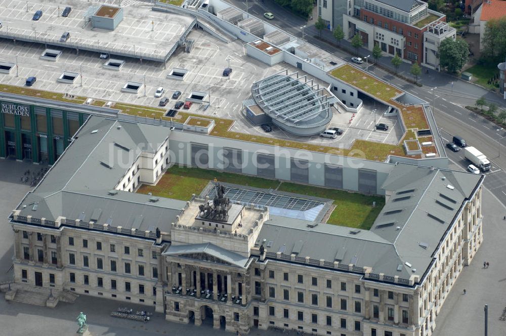 Luftaufnahme Braunschweig - Einkaufscenter Schloss Arkaden Braunschweig