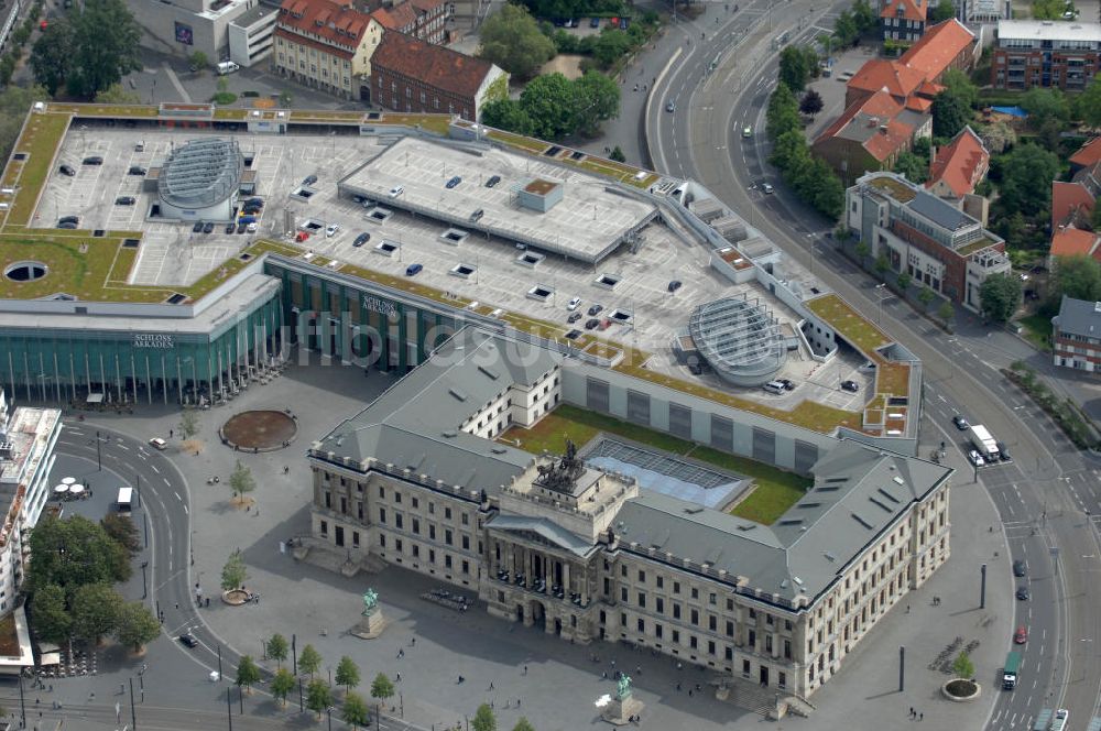 Braunschweig aus der Vogelperspektive: Einkaufscenter Schloss Arkaden Braunschweig