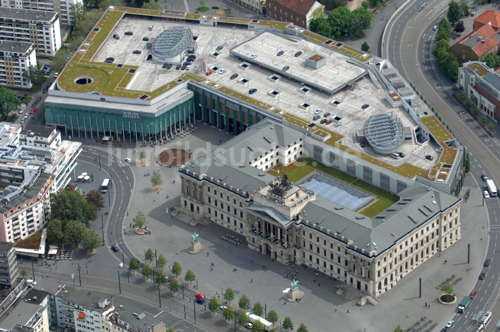 Luftbild Braunschweig - Einkaufscenter Schloss Arkaden Braunschweig