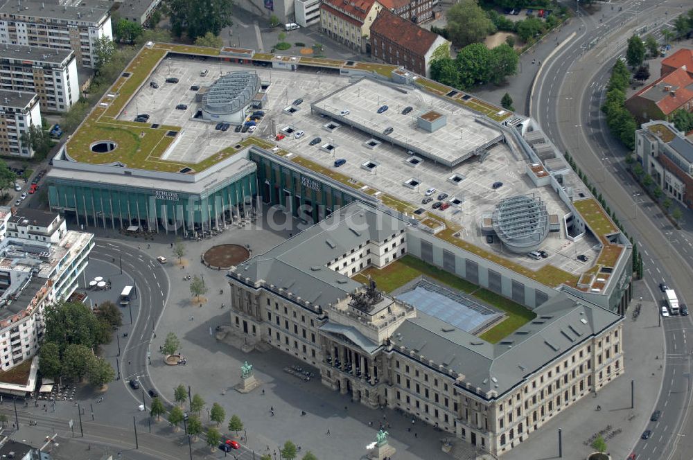 Luftaufnahme Braunschweig - Einkaufscenter Schloss Arkaden Braunschweig