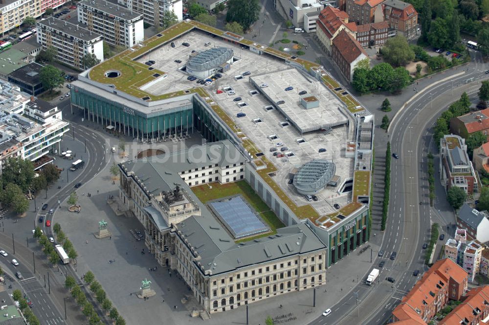 Braunschweig aus der Vogelperspektive: Einkaufscenter Schloss Arkaden Braunschweig