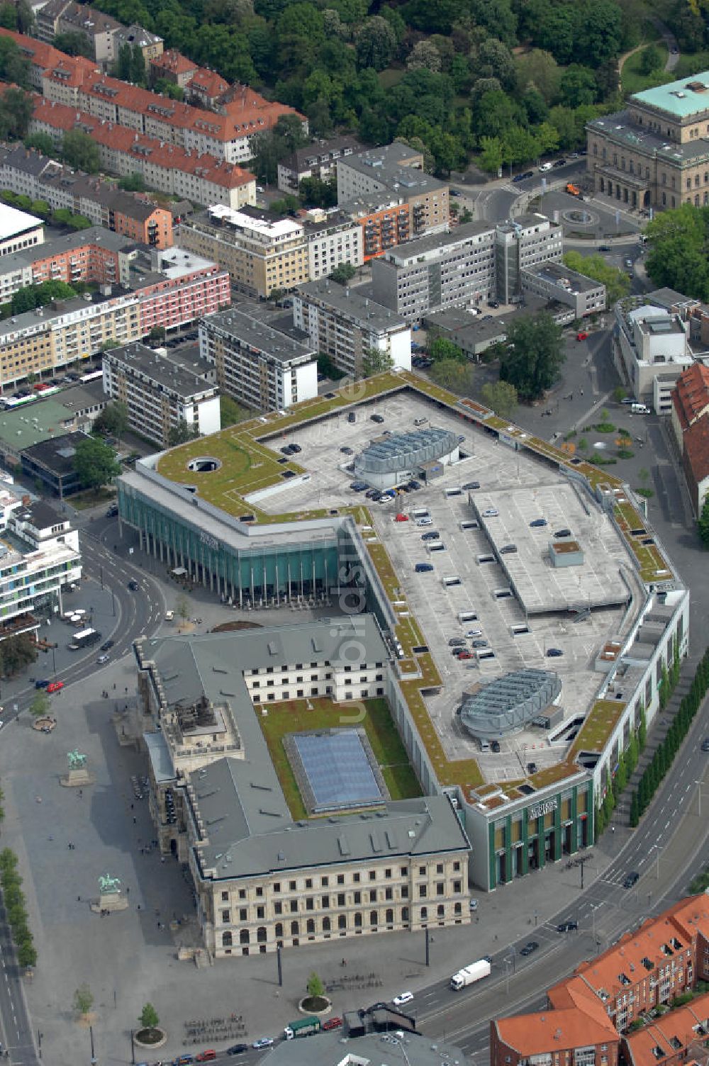 Luftbild Braunschweig - Einkaufscenter Schloss Arkaden Braunschweig