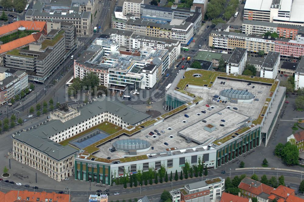 Braunschweig aus der Vogelperspektive: Einkaufscenter Schloss Arkaden Braunschweig