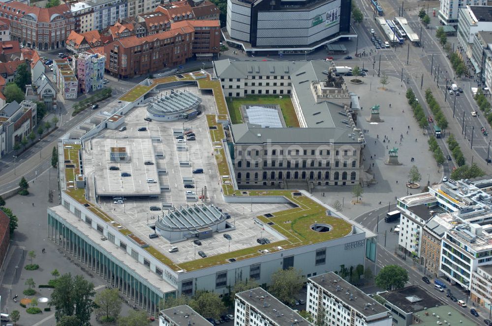 Braunschweig von oben - Einkaufscenter Schloss Arkaden Braunschweig