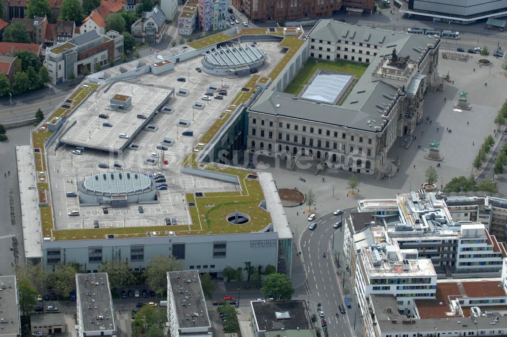 Braunschweig aus der Vogelperspektive: Einkaufscenter Schloss Arkaden Braunschweig