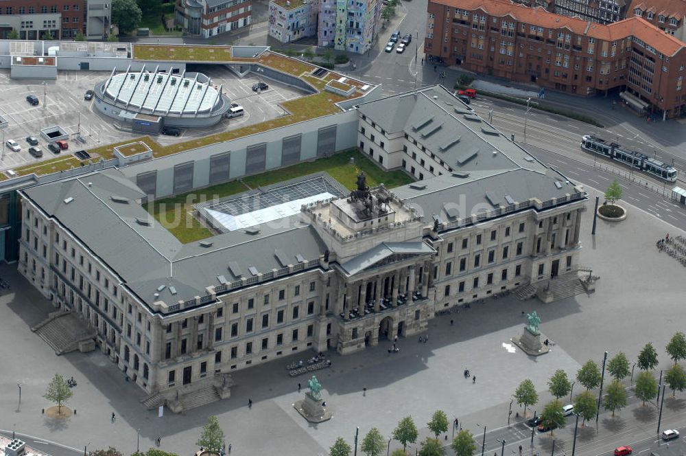 Luftaufnahme Braunschweig - Einkaufscenter Schloss Arkaden Braunschweig