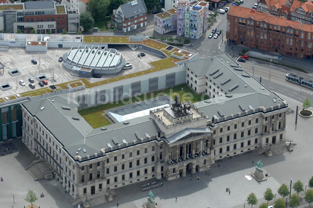 Braunschweig von oben - Einkaufscenter Schloss Arkaden Braunschweig