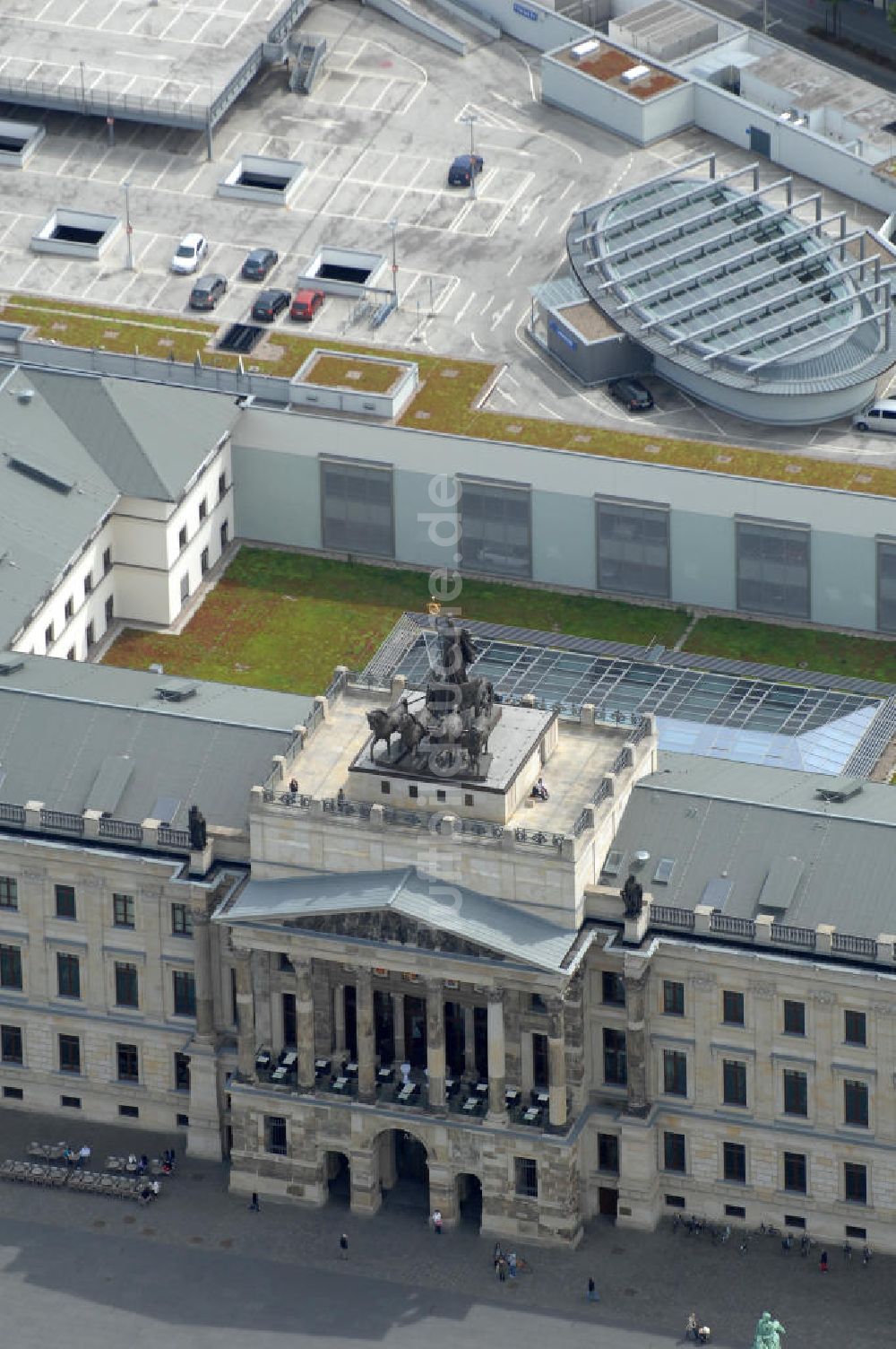 Braunschweig aus der Vogelperspektive: Einkaufscenter Schloss Arkaden Braunschweig