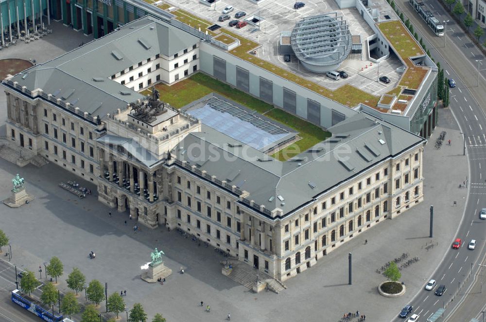 Luftaufnahme Braunschweig - Einkaufscenter Schloss Arkaden Braunschweig