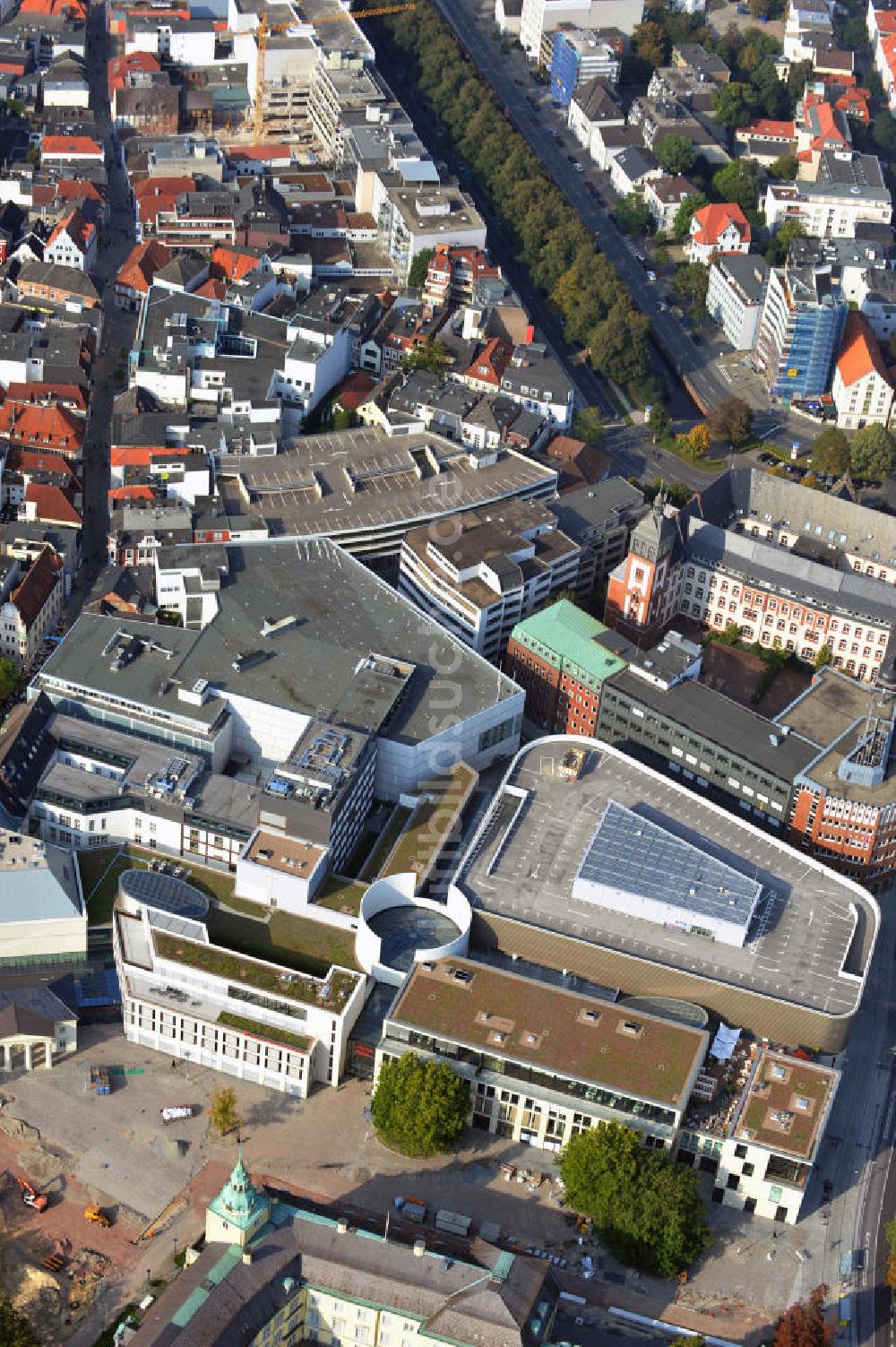 Luftbild Oldenburg - Einkaufscenter Schlosshoefe Oldenburg Niedersachsen