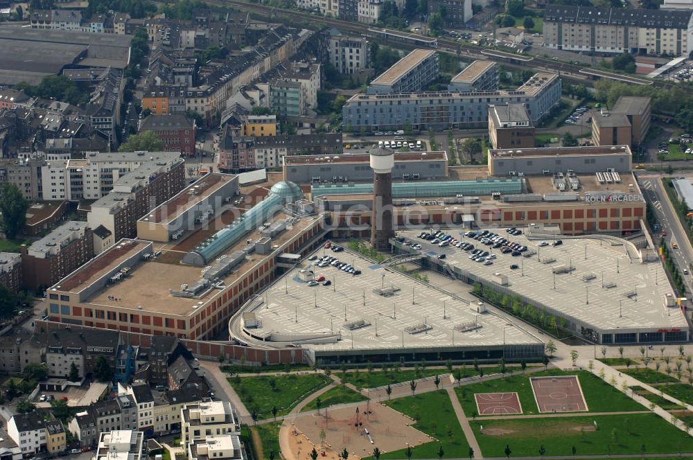 KÖLN aus der Vogelperspektive: Einkaufscentrum Köln Arcaden