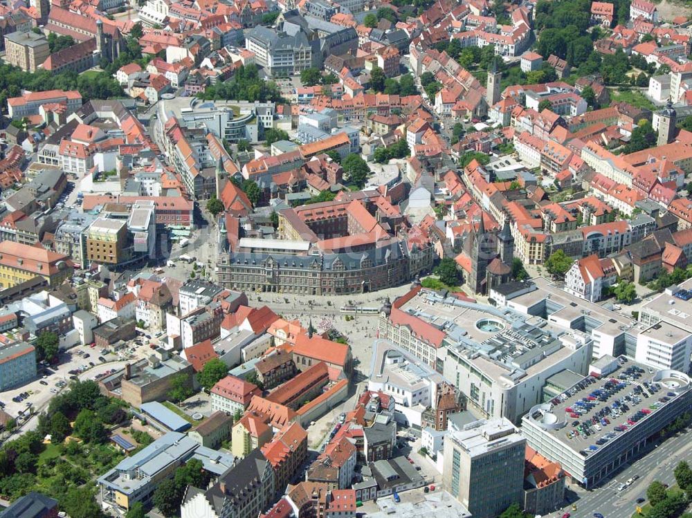 Erfurt / Thüringen aus der Vogelperspektive: Einkaufsgalerie Anger 1