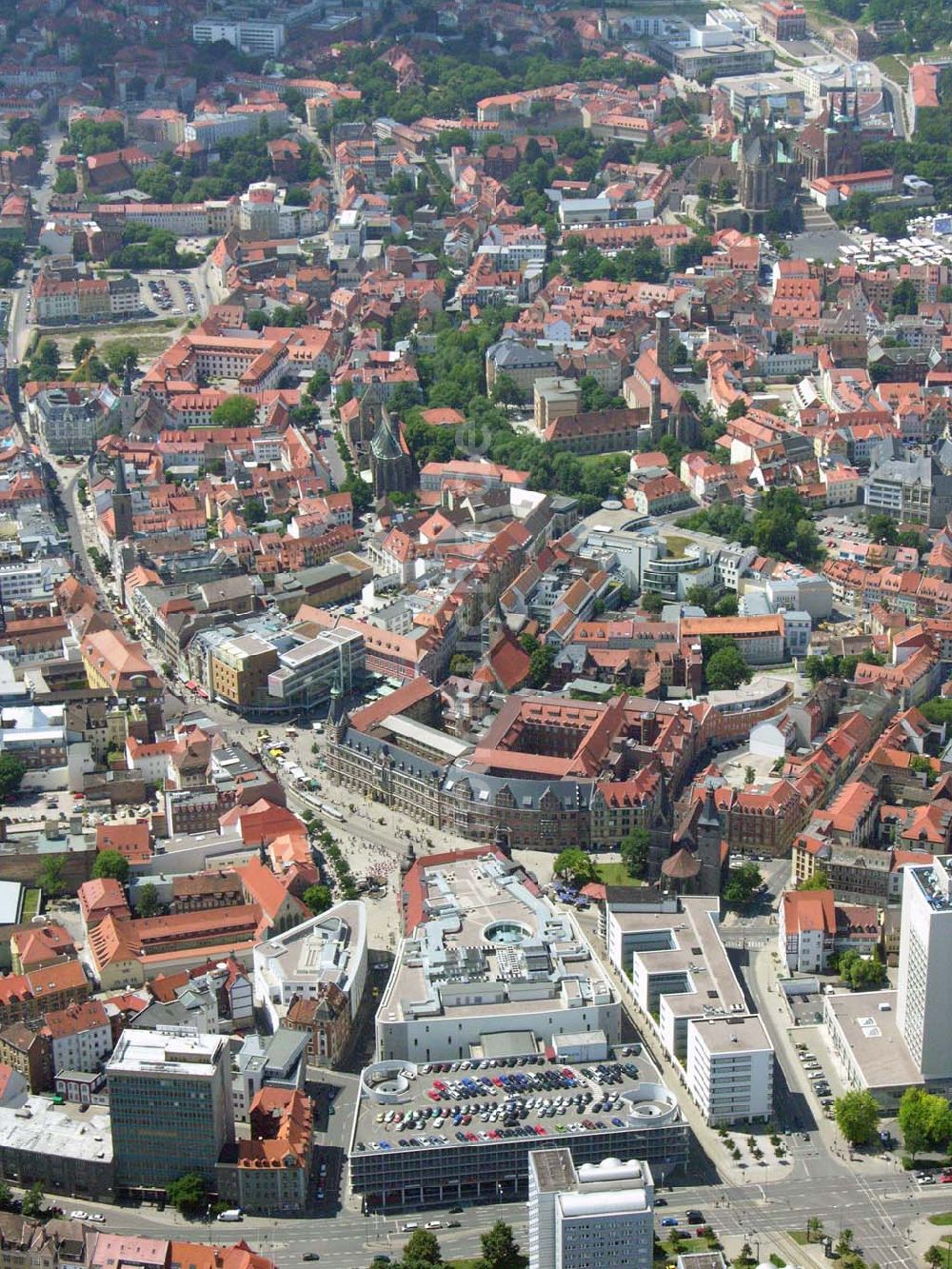 Luftaufnahme Erfurt / Thüringen - Einkaufsgalerie Anger 1