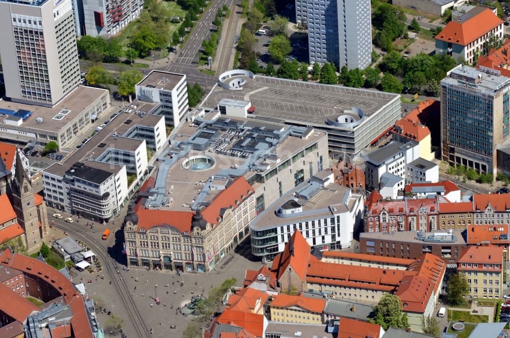 Luftaufnahme Erfurt - Einkaufszentrum Anger 1 in Erfurt im Bundesland Thüringen