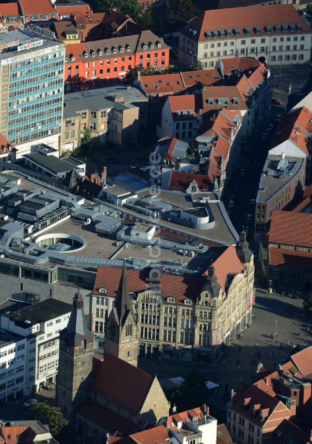 Luftaufnahme Erfurt - Einkaufszentrum Anger 1 in Erfurt im Bundesland Thüringen