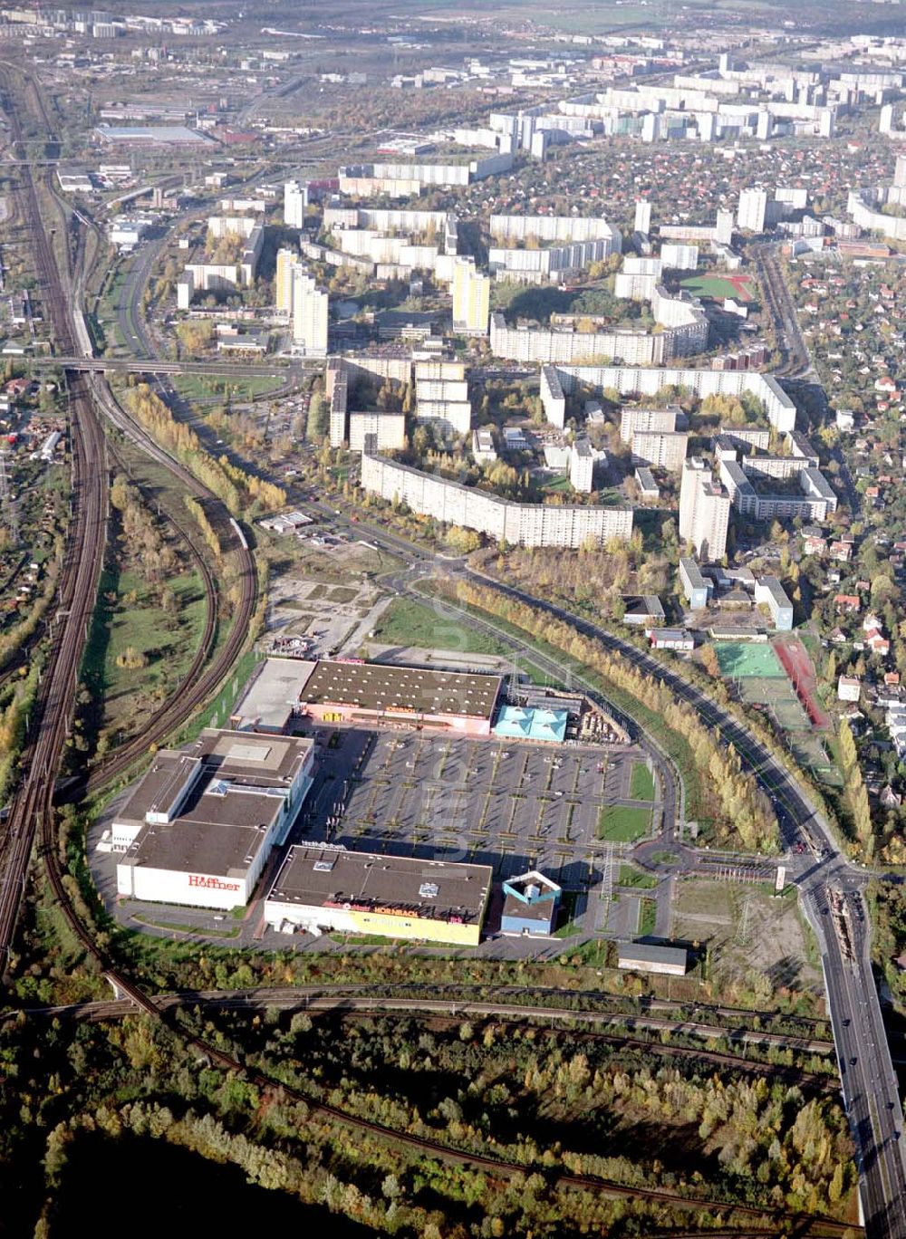 Luftaufnahme Berlin - Biesdorf - Einkaufszentrum Biesdorf