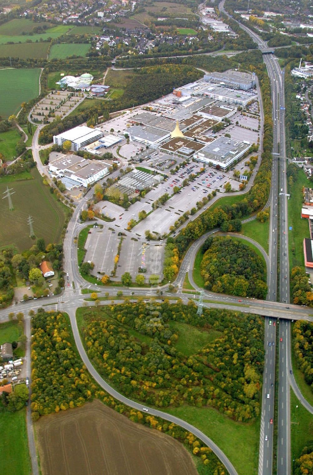 Bochum von oben - Einkaufszentrum Bochum