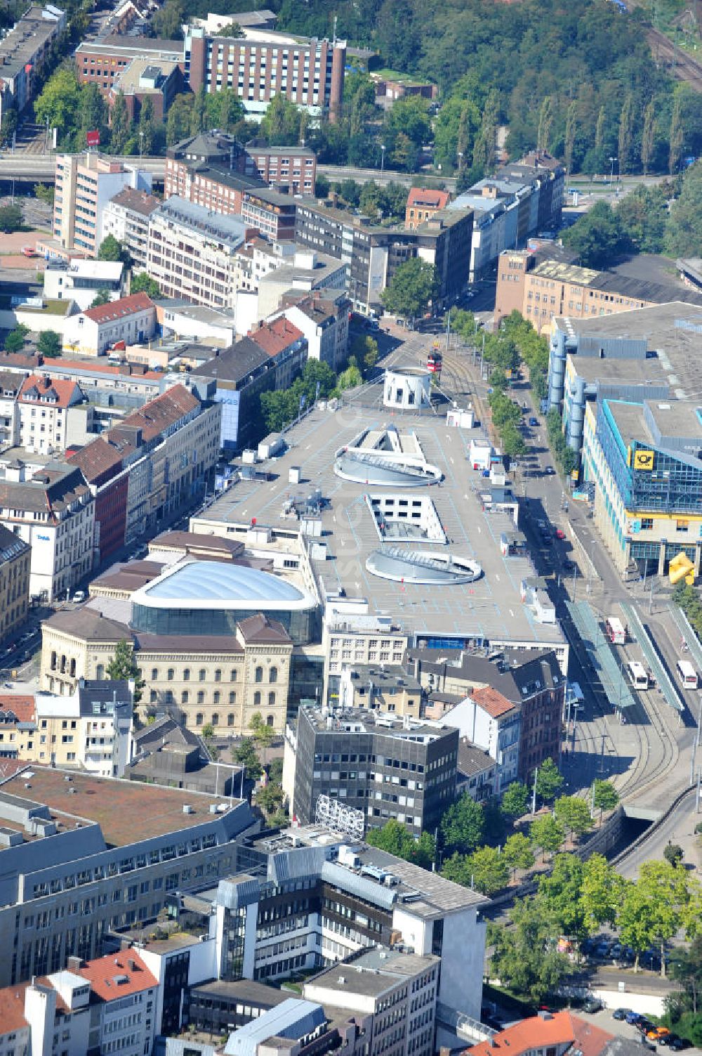 Luftbild Saarbrücken - Einkaufszentrum Europa-Galerie Saarbrücken