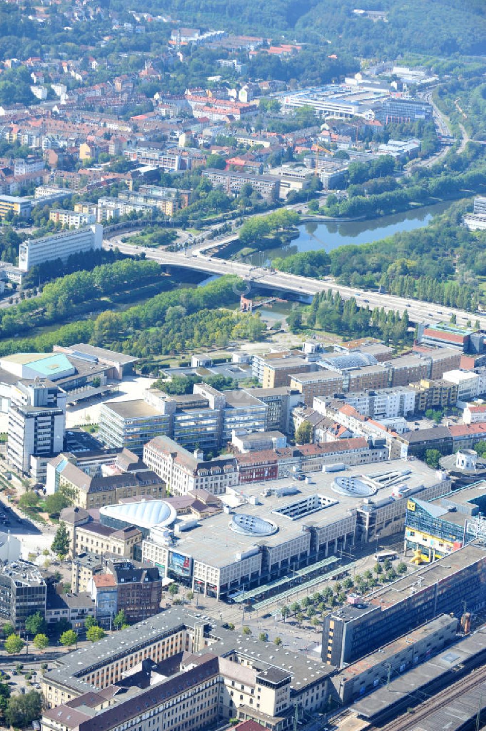 Luftbild Saarbrücken - Einkaufszentrum Europa-Galerie Saarbrücken