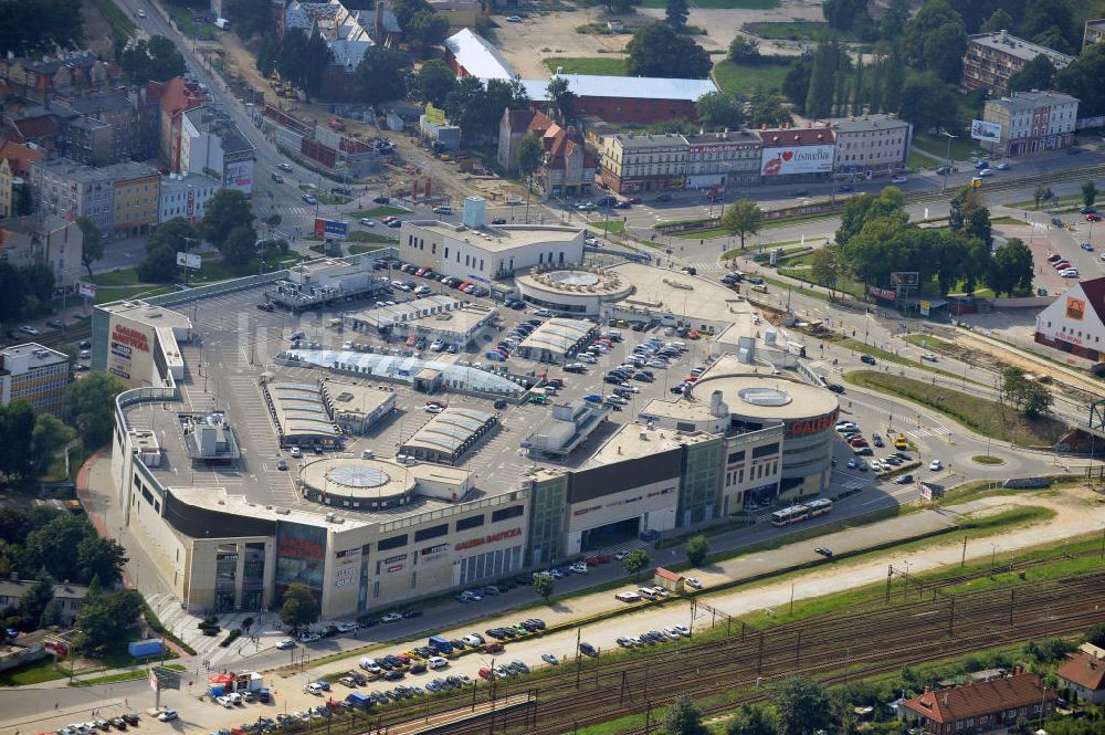 Danzig / Gdansk aus der Vogelperspektive: Einkaufszentrum Galeria Baltycka in Danzig, Polen