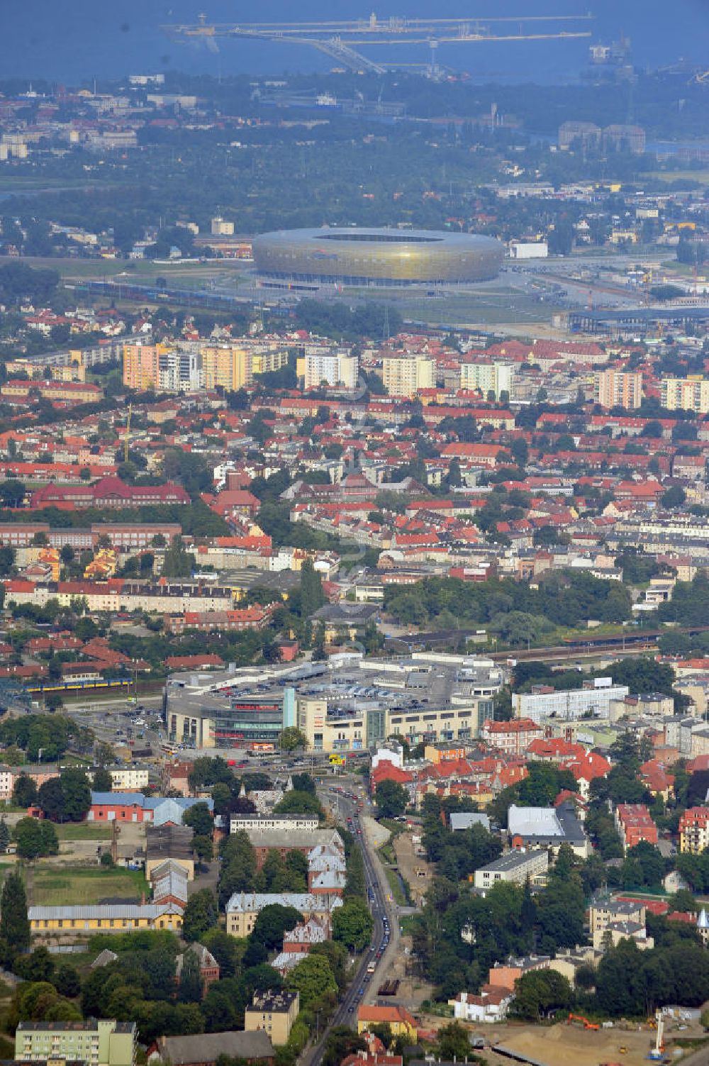 Luftaufnahme Danzig / Gdansk - Einkaufszentrum Galeria Baltycka in Danzig, Polen