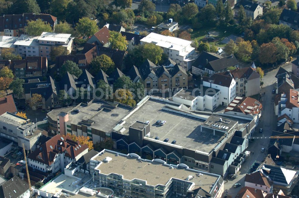 Unna von oben - Einkaufszentrum an der Hertingerstrasse 17 in 59423 Unna