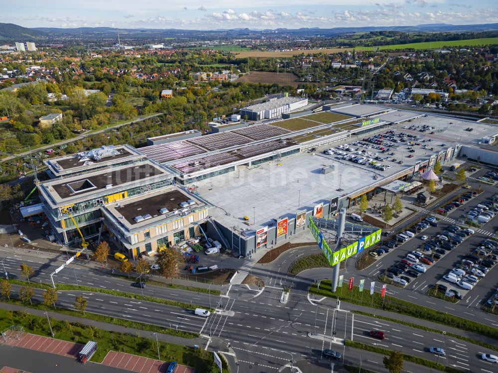 Dresden von oben - Einkaufszentrum Kaufpark Dresden in Dresden im Bundesland Sachsen, Deutschland