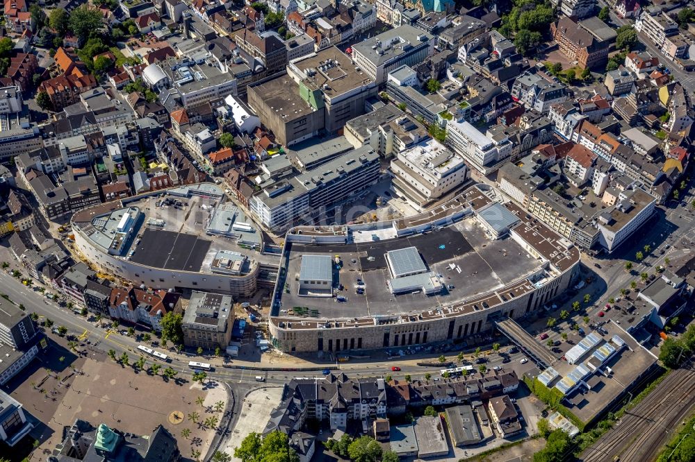 Recklinghausen von oben - Einkaufszentrum Löhrhof Center der ECE in Recklinghausen im Bundesland Nordrhein-Westfalen