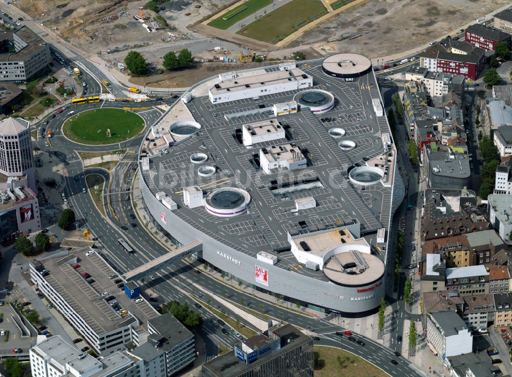 Luftaufnahme Essen - Einkaufszentrum Limbecker Platz in Essen