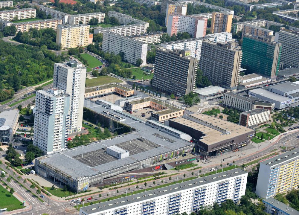 Halle / Saale / OT Neustadt aus der Vogelperspektive: Einkaufszentrum Neustadt Centrum in Halle / Saale