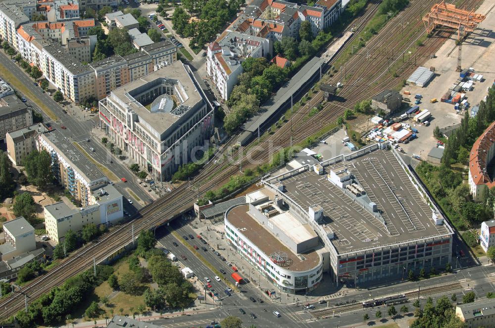 Luftaufnahme Berlin - Einkaufszentrum Ringcenter der ECE GmbH an der Frankfurter Allee in Berlin-Friedrichshain