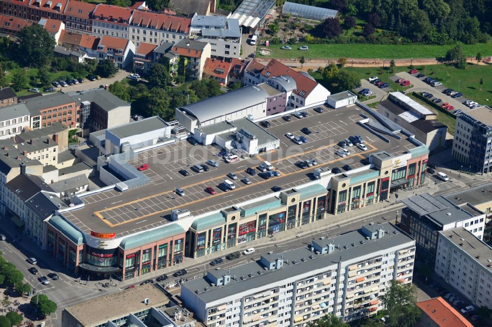 Brandenburg aus der Vogelperspektive: Einkaufszentrum Sankt Annen Galerie in Brandenburg