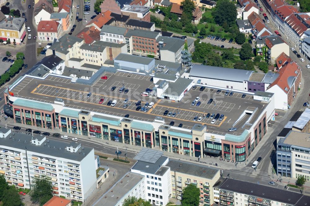 Luftbild Brandenburg - Einkaufszentrum Sankt Annen Galerie in Brandenburg