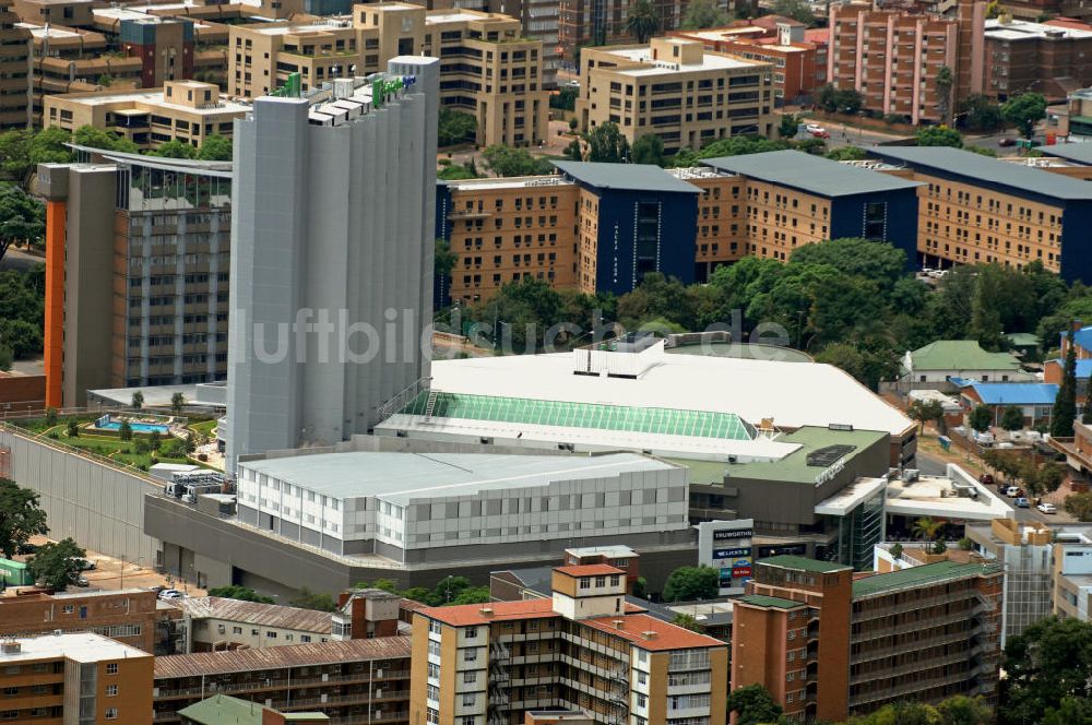 Luftbild Pretoria - Einkaufszentrum Sunnypark und Holiday Inn Express Hotel Pretoria