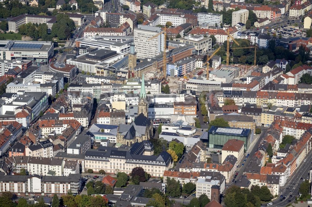 Luftbild Hagen - Einkaufszentrum Volme-Galerie und das Alte Rathaus von Hagen im Ruhrgebiet in Nordrhein-Westfalen