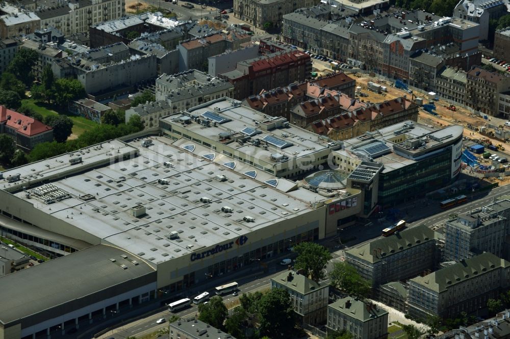 Luftbild Warschau Mokotow - Einkaufszentrum Warszawa Wilenska Shopping Center an der ul Targowa in Warschau in Polen