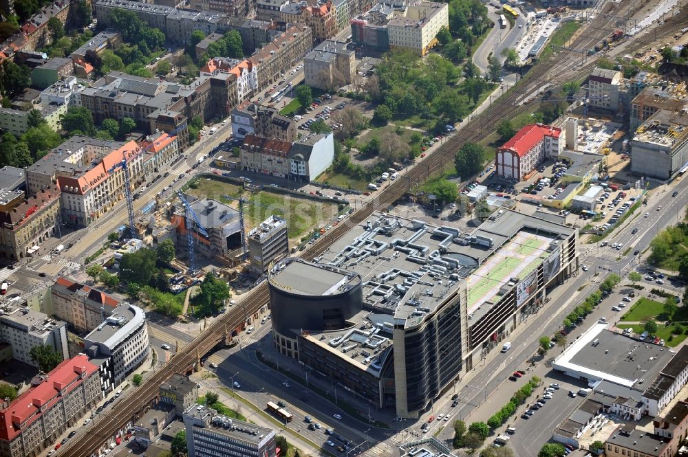 WROCLAW - BRESLAU von oben - Einkaufszentrum Wroclawskie Arkaden / Arkady Wroclawskie in Breslau in der Woiwodschaft Niederschlesien in Polen