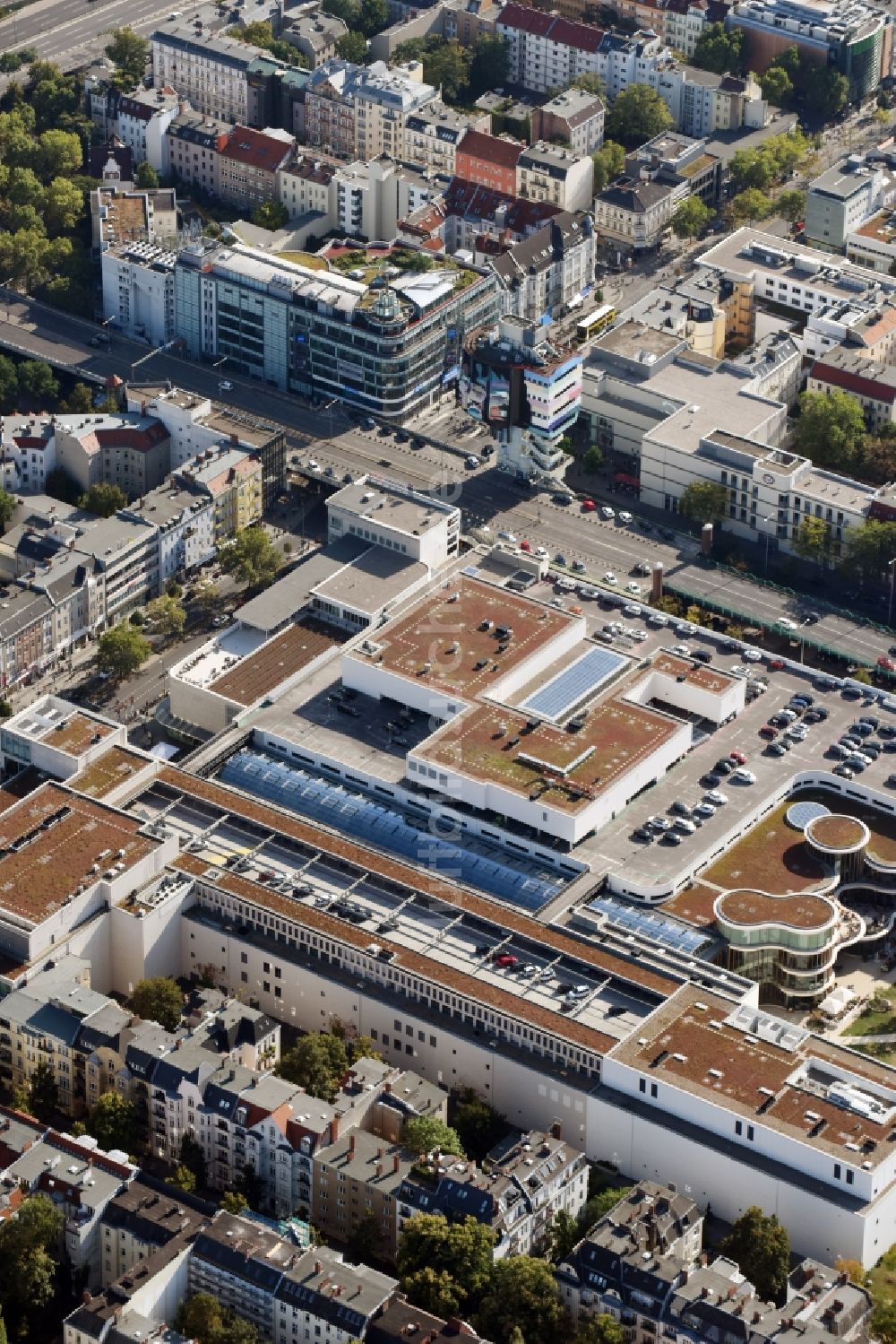 Berlin aus der Vogelperspektive: Einkaufszentrums Boulevard Berlin