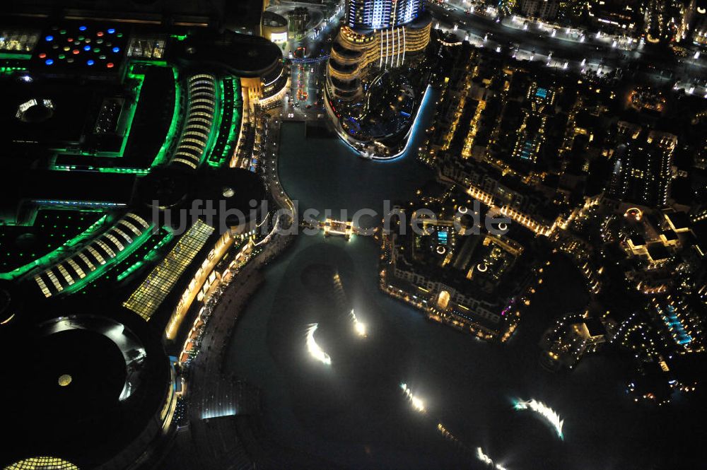 Dubai von oben - Einkaufszentrums Dubai Mall ,das derzeit zweitgrößtem Einkaufszentrum der Welt im neuen Stadtteil Downtown Dubai