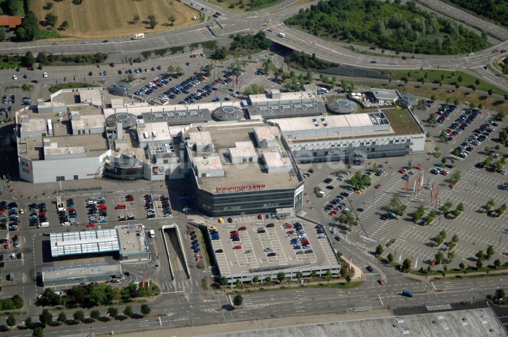 Ludwigsburg aus der Vogelperspektive: Einkaufzentrum Breuninger im Ortsteil Eglosheim in Ludwigsburg im Bundesland Baden-Württemberg, Deutschland