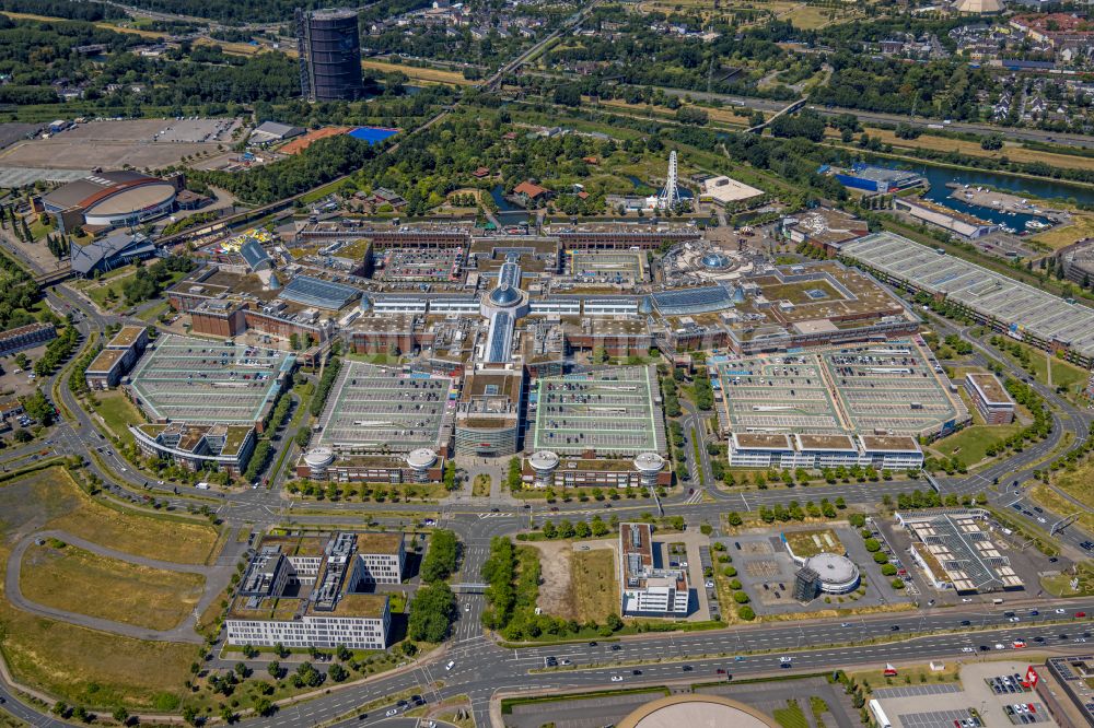 Luftaufnahme Oberhausen - Einkaufzentrum Centro in Oberhausen im Bundesland Nordrhein-Westfalen, Deutschland