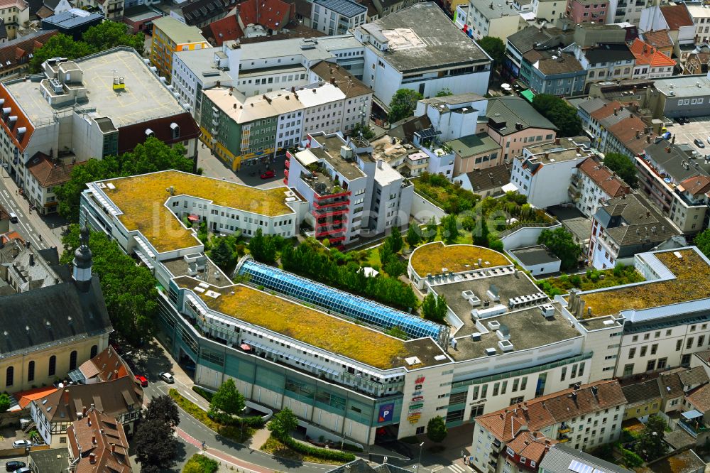 Worms aus der Vogelperspektive: Einkaufzentrum Kaiser Passage in Worms im Bundesland Rheinland-Pfalz, Deutschland